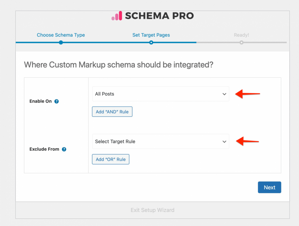 Set display custom markup